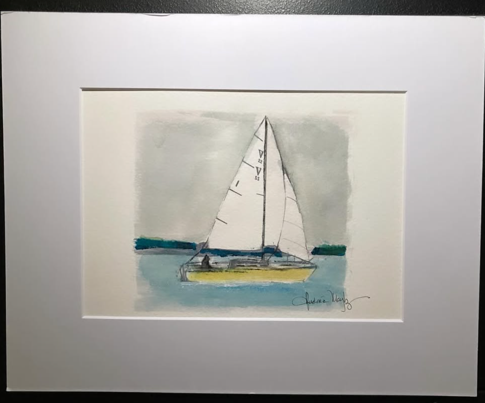 Custom Boat Portrait — 5x7 Watercolor
